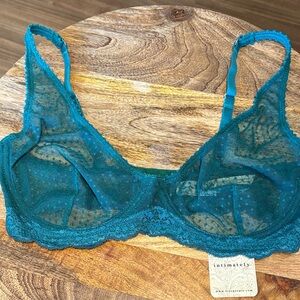 Free People Mid Week Dotted Mesh Underwire Bra